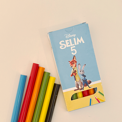 Crayons (6 colors, personalized box) - personalized party favor, Cairo Egypt