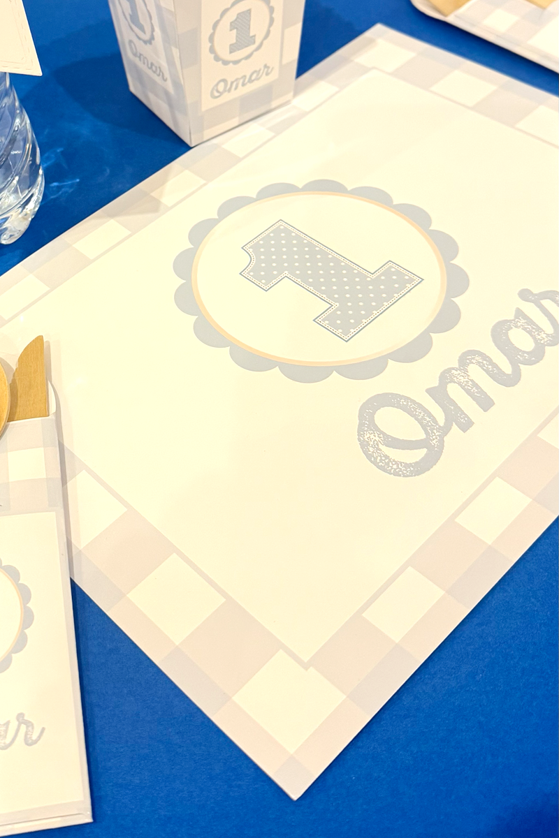 Placemat A3 - personalized party favor, Cairo Egypt